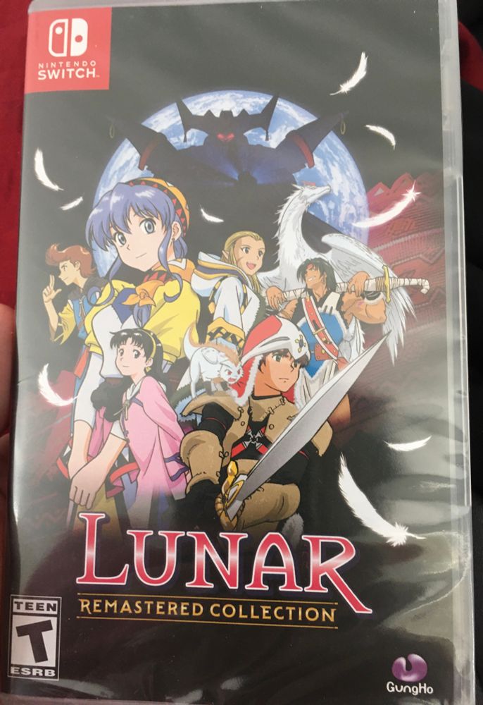 A physical copy of “Lunar: Remastered Collection” for Nintendo Switch.