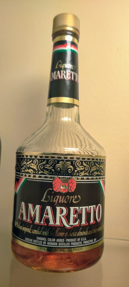 31 year old Amaretto bottle