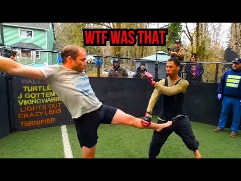 Streetbeefs Wing Chun vs Brawler Reaction @StreetbeefsScrapyard