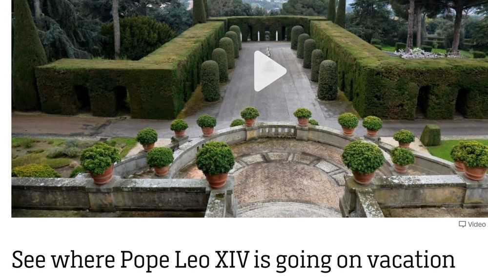 see where pope leo xiv is going on vacation
