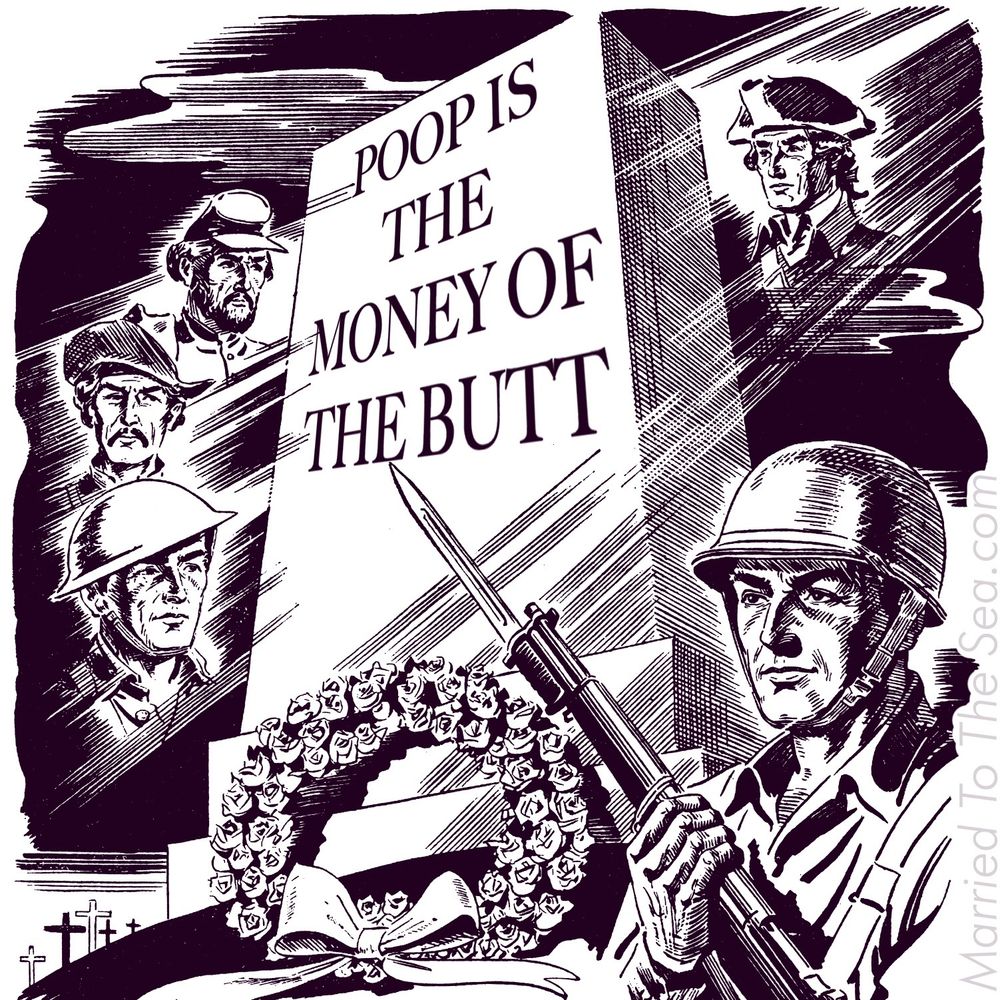 poop is the money of the butt