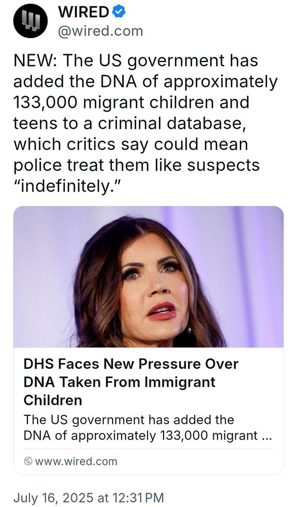 DHS collecting DNA from migrant children