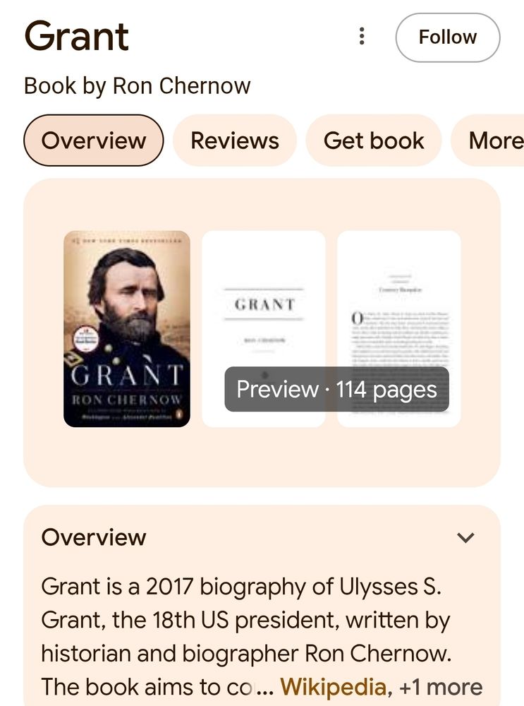 Grant bio by Ron Chernow