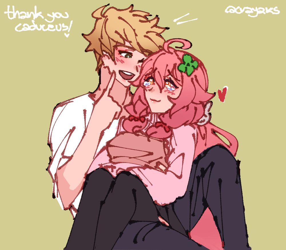 vane from granblue fantasy and secilia (OC)