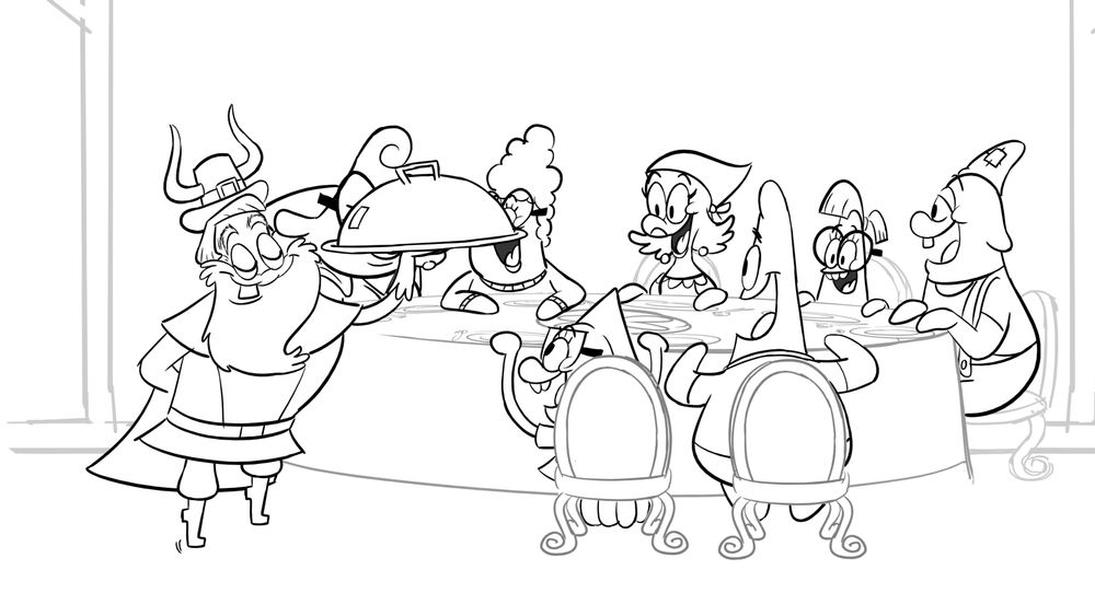 The Star family patiently awaits GrandPat to begin their annual sacrifice. 