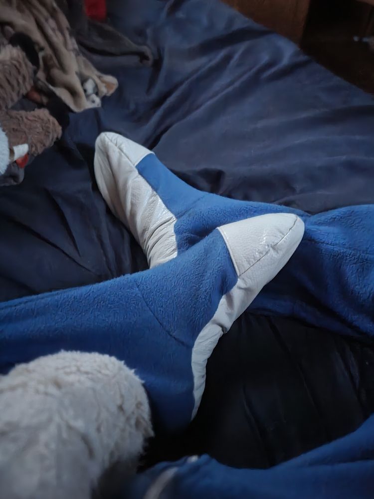 Classic 1970's style footie pajamas with vinyl feets.