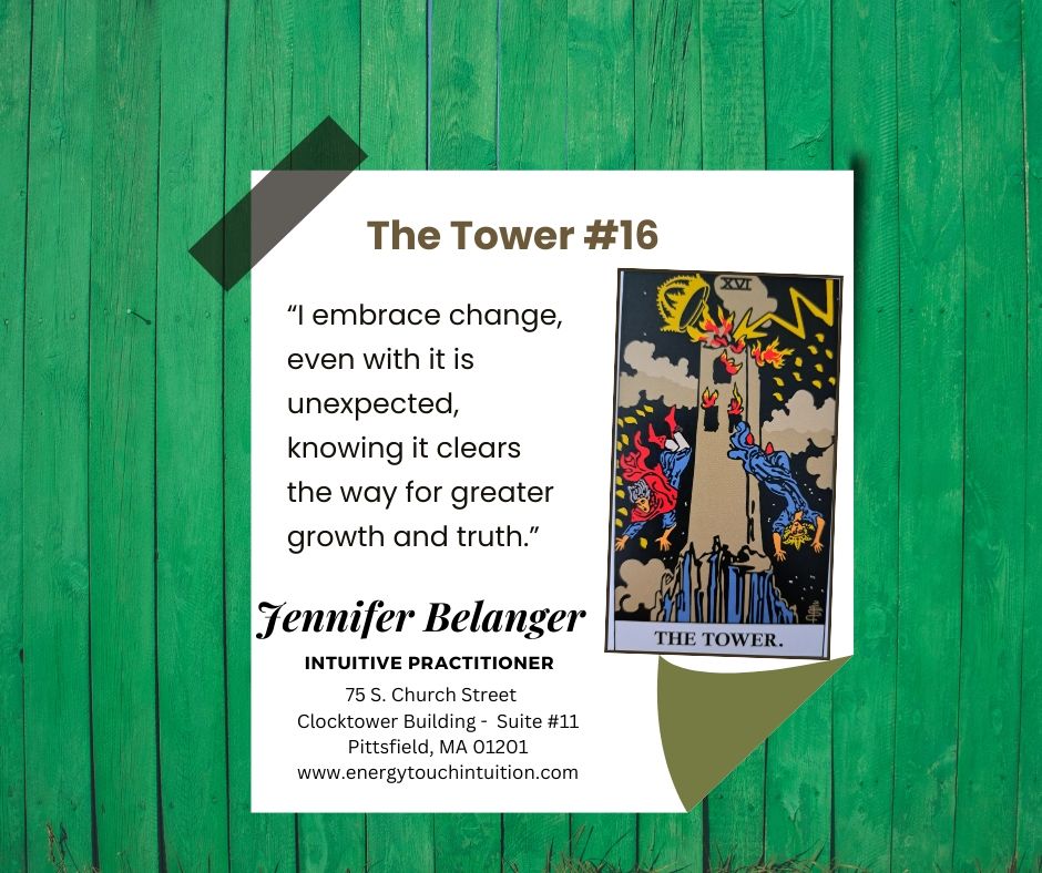 Tarot Affirmation for March 16
The Tower
"I embrace change even when it is unexpected, knowing it clears the way for greater growth and truth."

