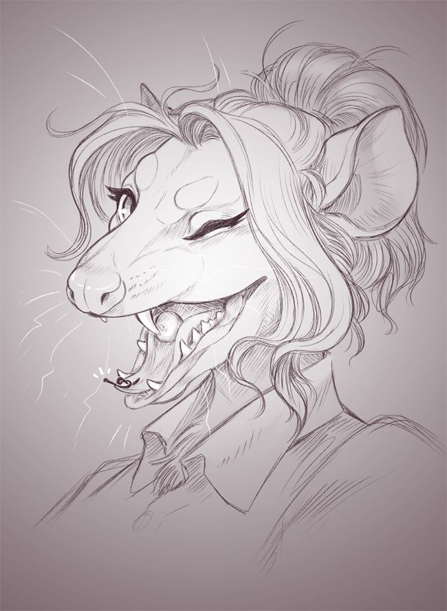 a possum gal who can tie cherry stems with her tongue!