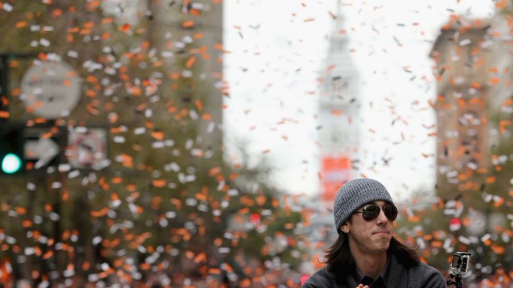 Timmy in the first parade.