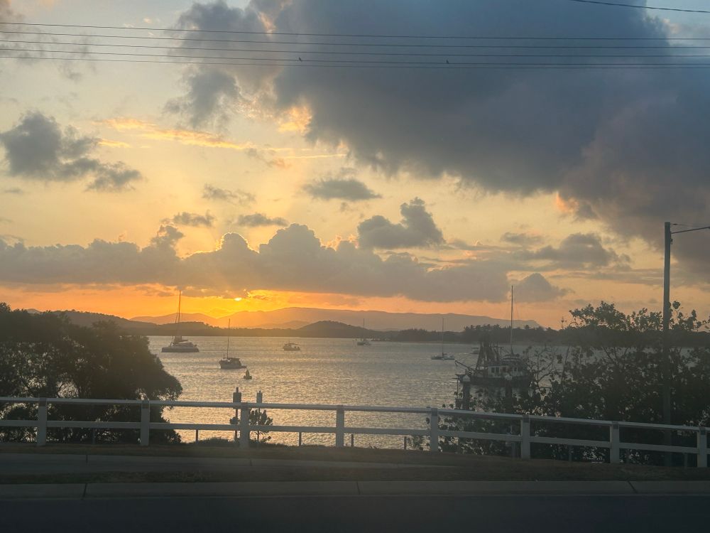 Sunset over the river mouth
Endeavour River Cooktown Far Nth QLD