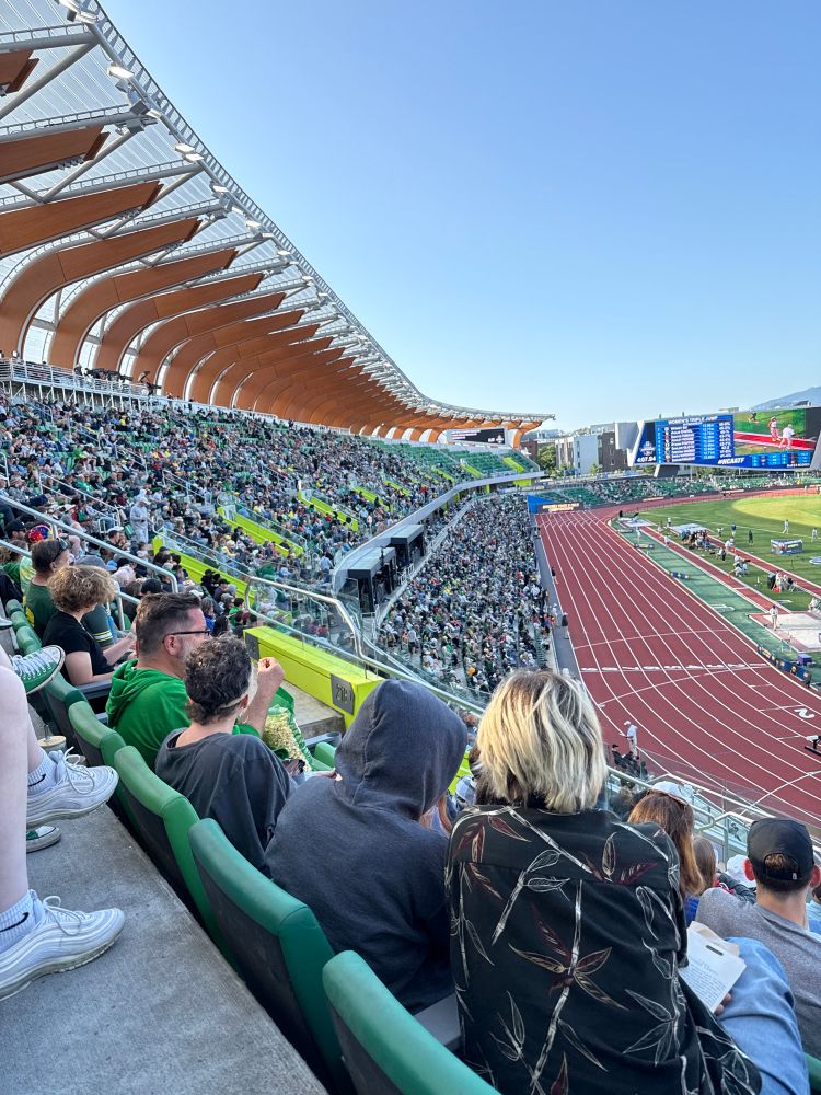 Better view of crowd at Hayward field 