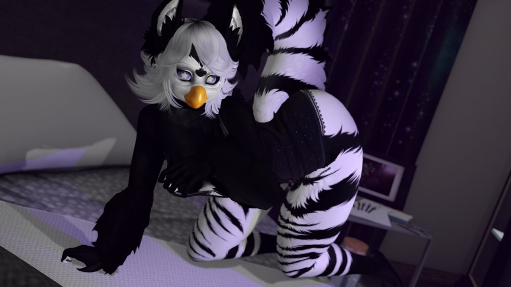 a questionably sexy furby second life avatar