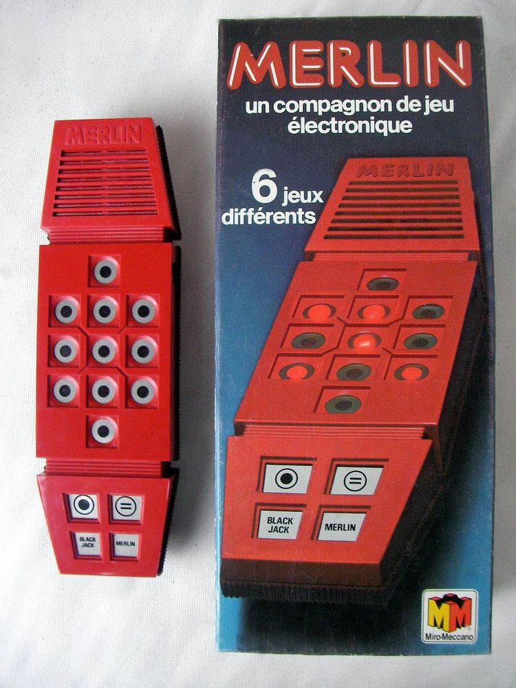 Photo du jeu électronique Merlin et sa boite