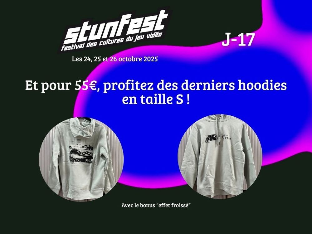 Et pour 55€, profitez des derniers hoodies en taille S (avec bonus "effet froissé" 