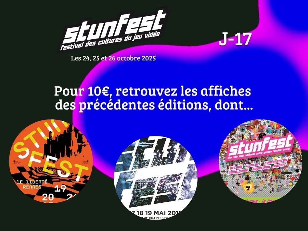 Pour 10€, retrouvez les affiches des précédentes éditions, dont...