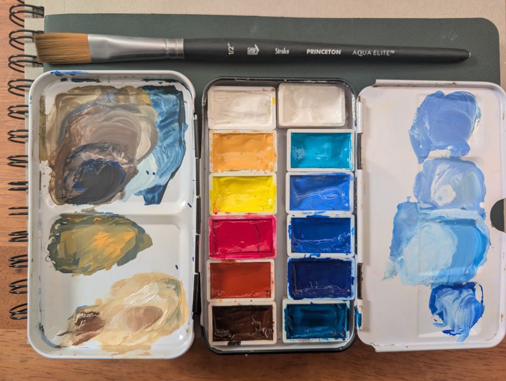 My current gouache palette! 