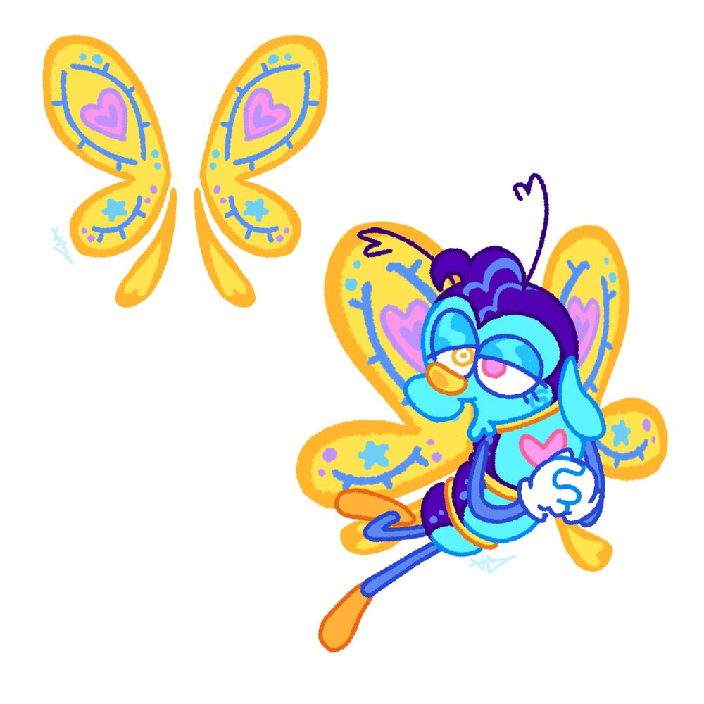shrignold the butterfly from dont hug me im scared 
