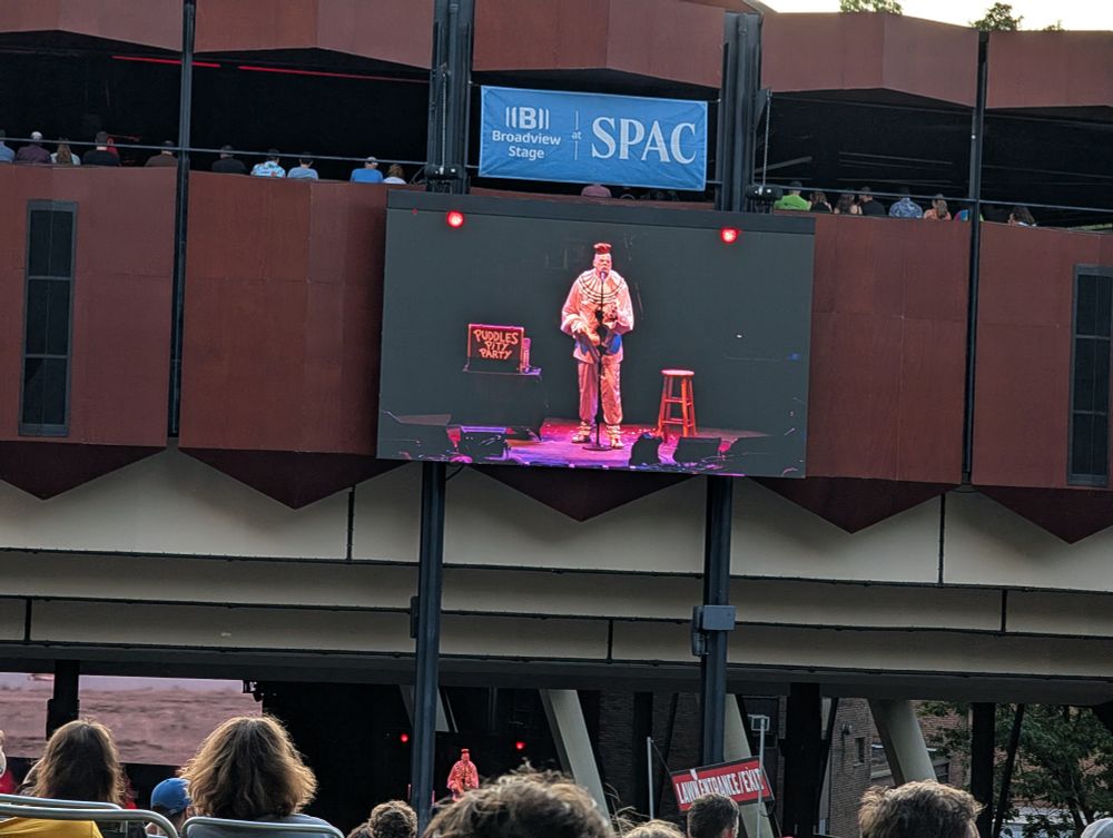 Puddle's Pity Party at SPAC (thank goodness for the jumbo screen)