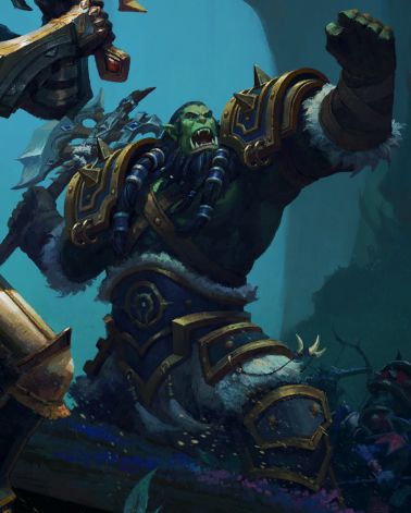 Thrall pretending to do something but isn't actually.