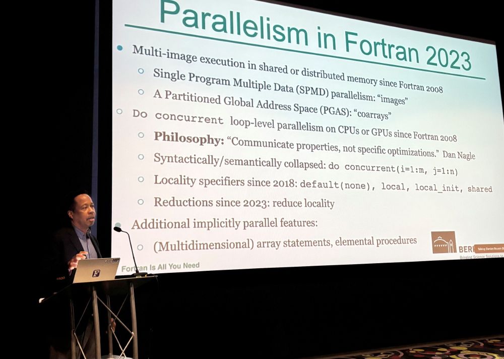 Damian Rouson from LBNL gave the final keynote speech at IWOMP 2025. 