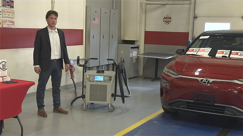 New Mobile EV Charging Technology at Greater Erie Auto Auction