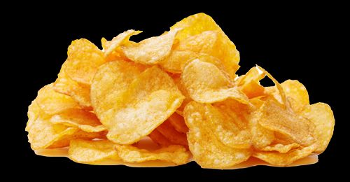 A golden pile of Fiddler's Lancashire Crisps.