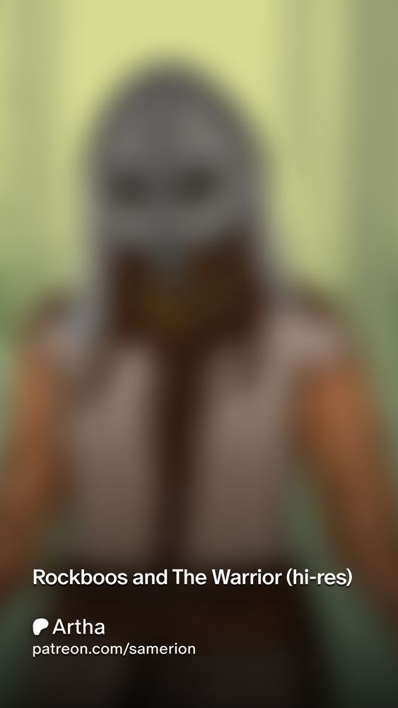 Blurred out preview of my Rockboos and The Warrior post.