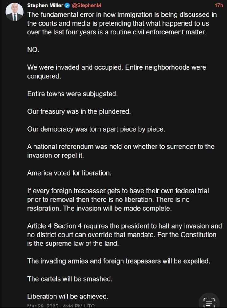 Stephen Miller posting weird nazi shit on X