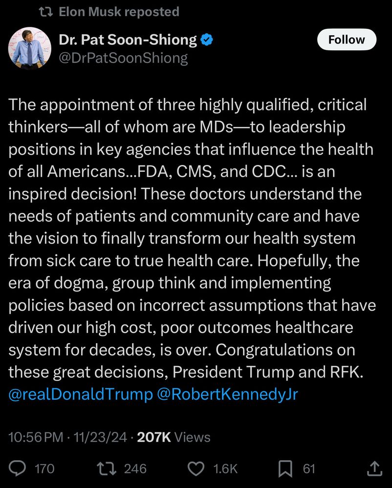 Tweet from Pat Soon-Shiong, the owner of the LA Times.
