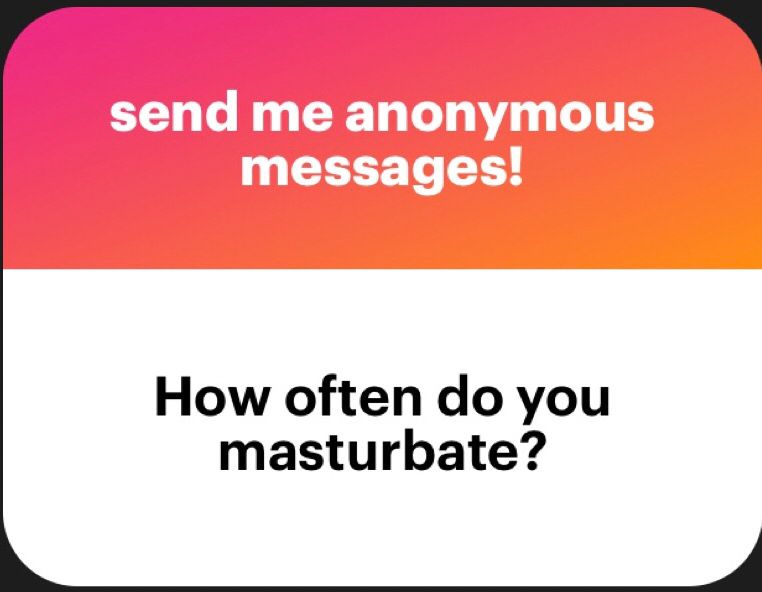 How often do you masturbate?