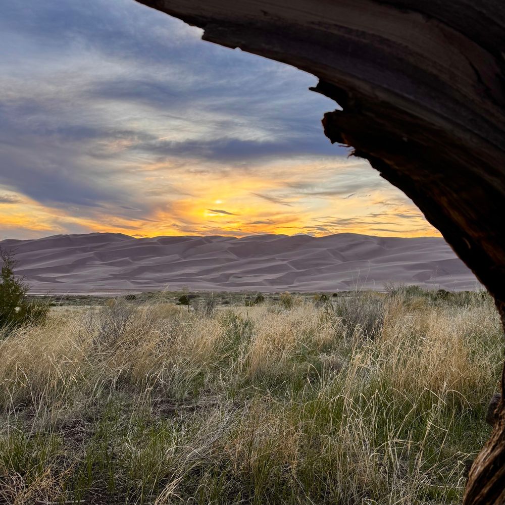 Sunset from Piñon Flats campground 