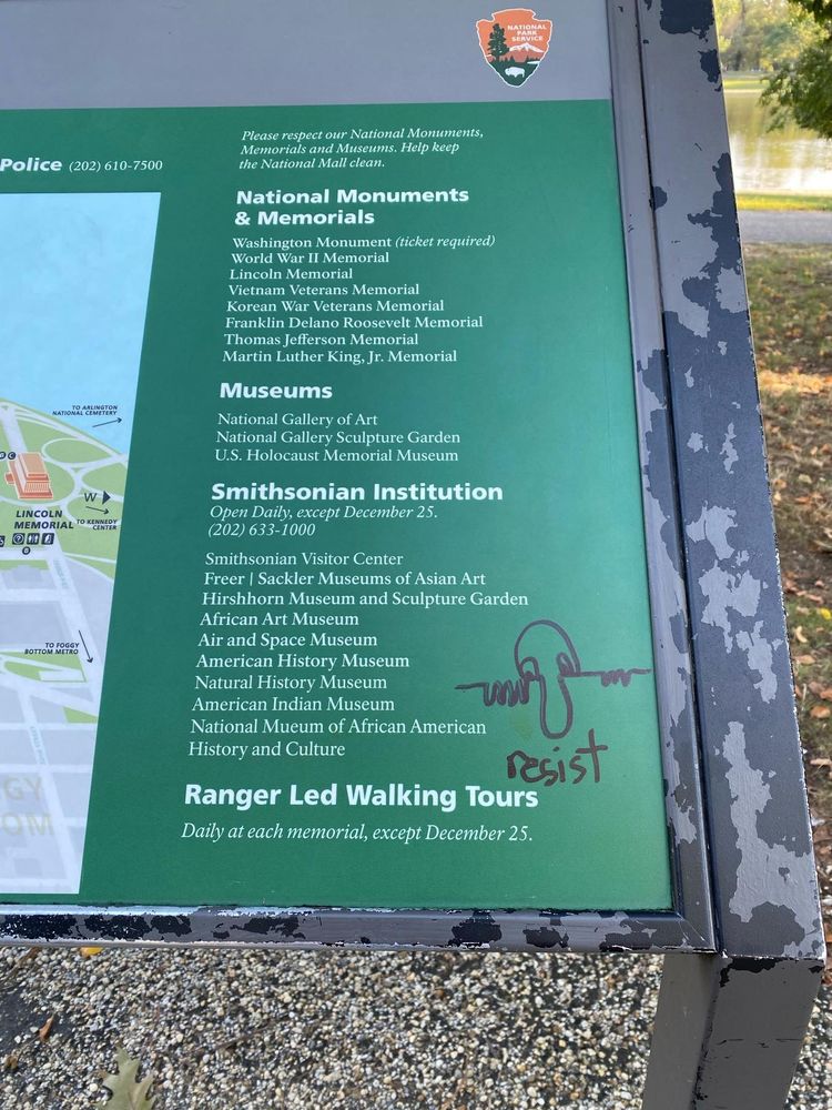 Looks like Kilroy visited an NPS site