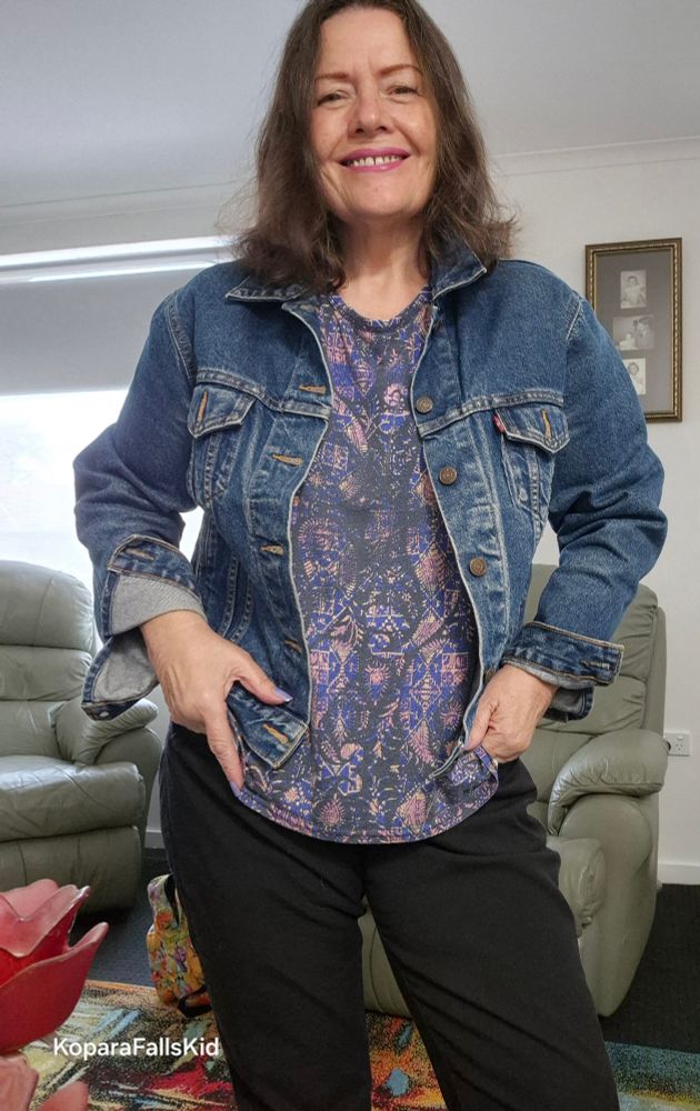 Me in my VERY old denim jacket!
