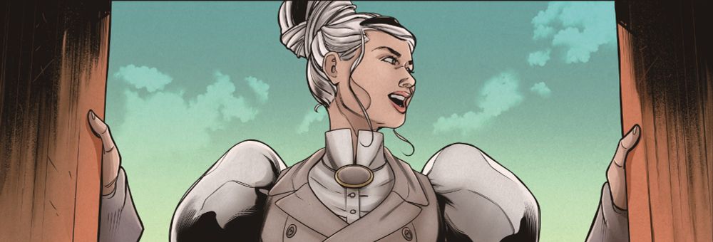 Illustration of Susan from the Thief of Time graphic novel.