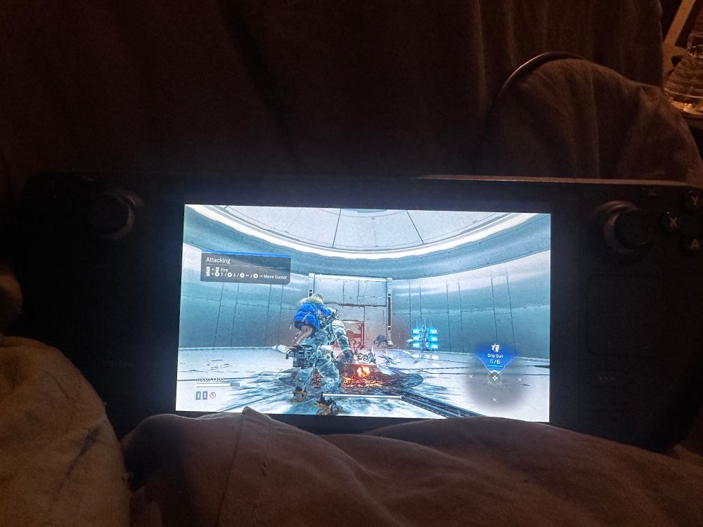 Pragmata actually running on Steam Deck