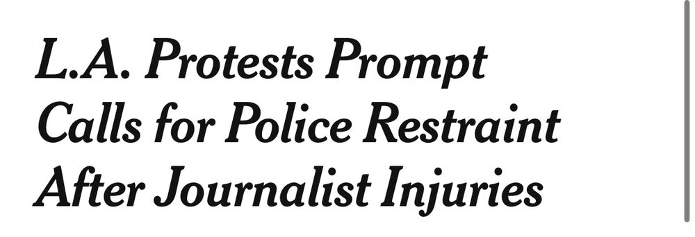 L.A. Protests Prompt
Calls for Police Restraint After Journalist Injuries