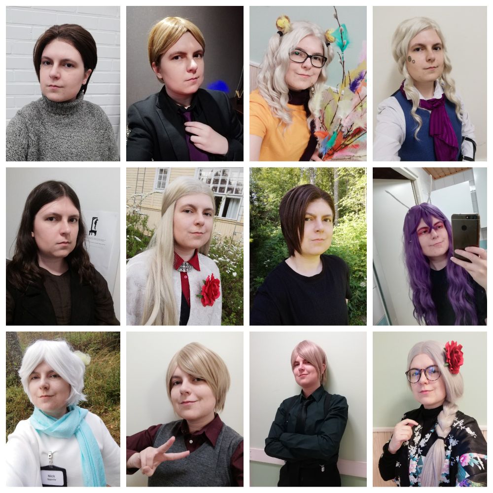 Collage of my larp characters from 2023.