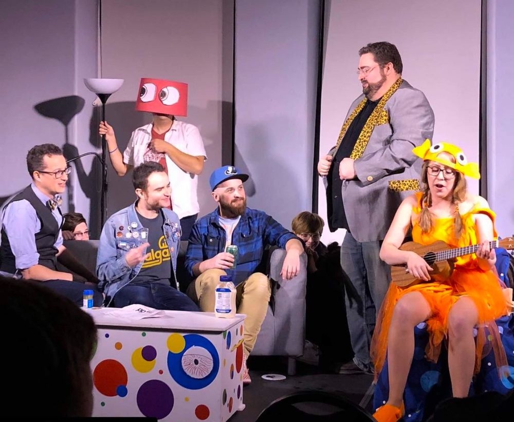 Performing a very cartoony comedy show with true 