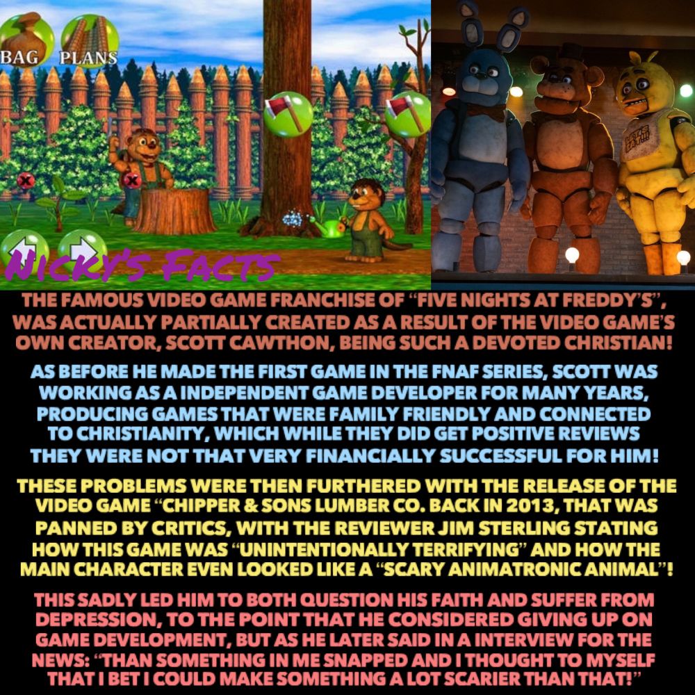 History facts about the origins behind the Five Nights at Freddy’s series!🐻