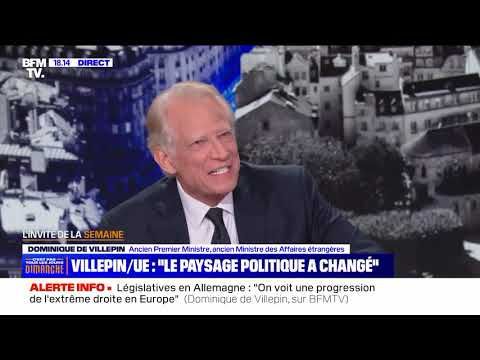D. De Villepin réagit à la politique de D. Trump