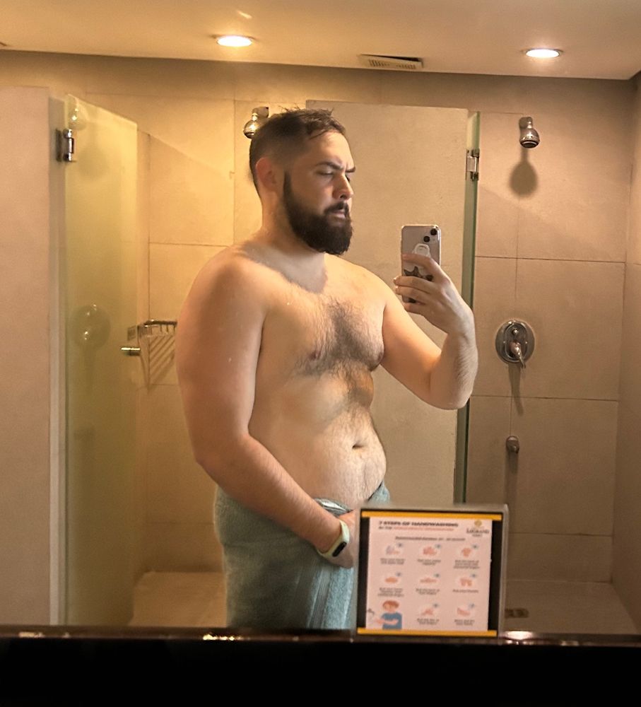 Man in towel