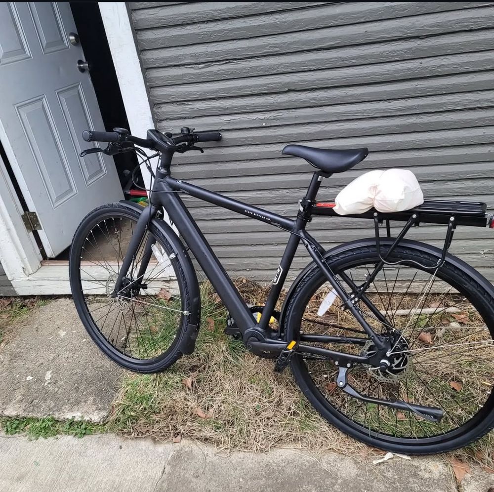 Black matte bicycle - state bicycle co e-bike 