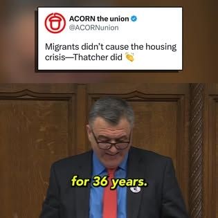 7.9K views · 2.3K reactions | Instead of building council homes we began to sell them off. It’s not difficult to explain the true cause of the housing crisis. 

Ian Byrne MP nails it 🎯 | ACORN the uni...