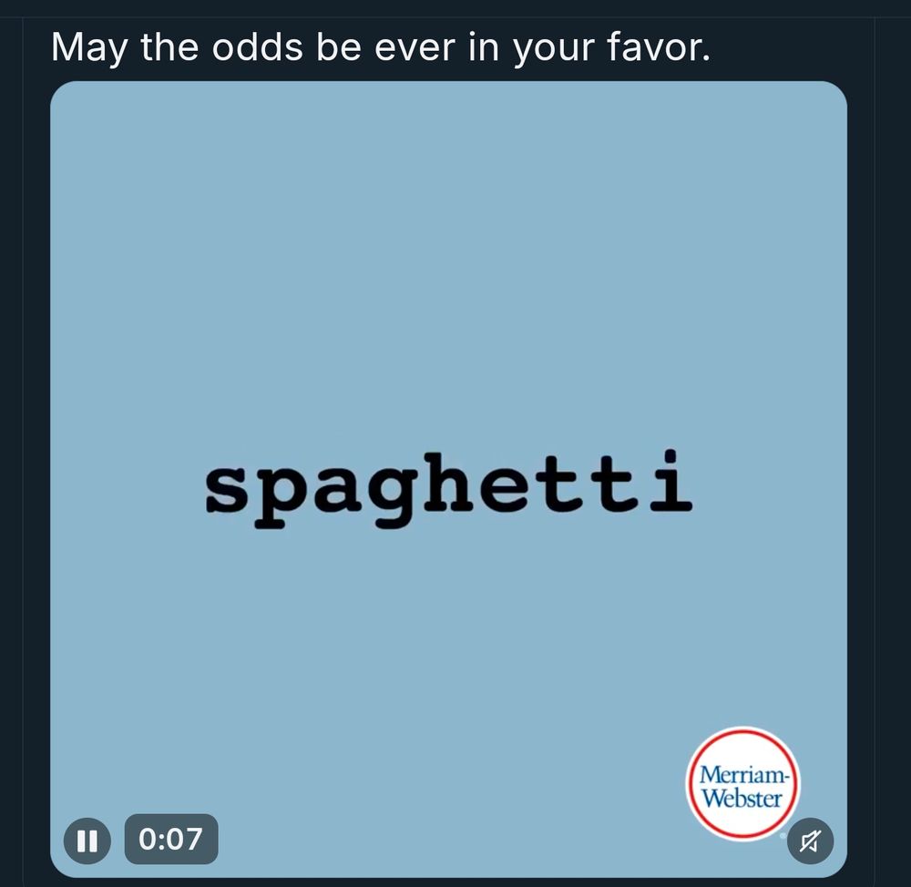 The word spaghetti.