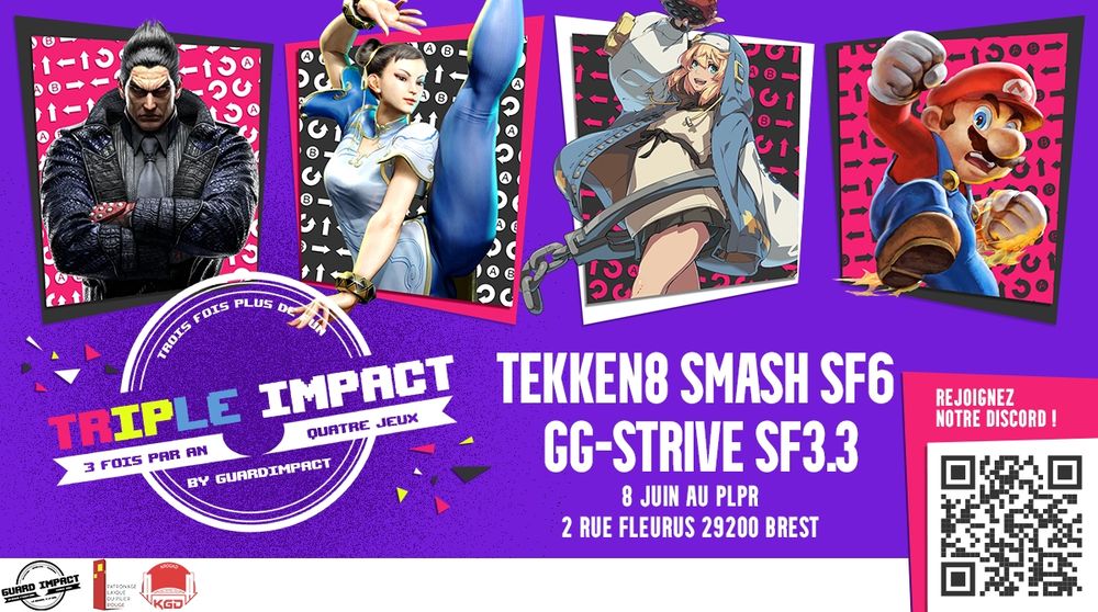 Affiche tournoi triple impact 
