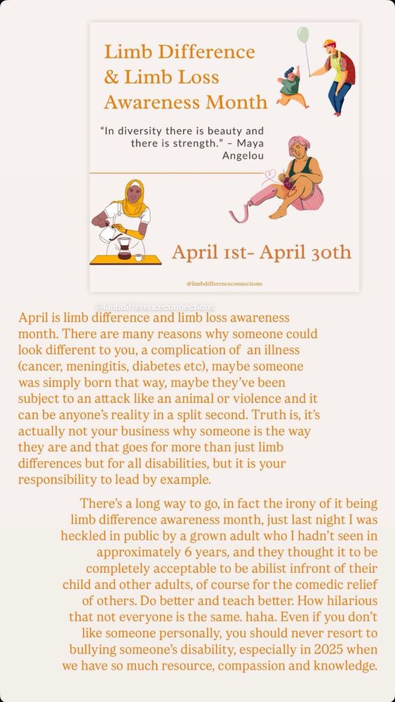 Limb difference awareness month