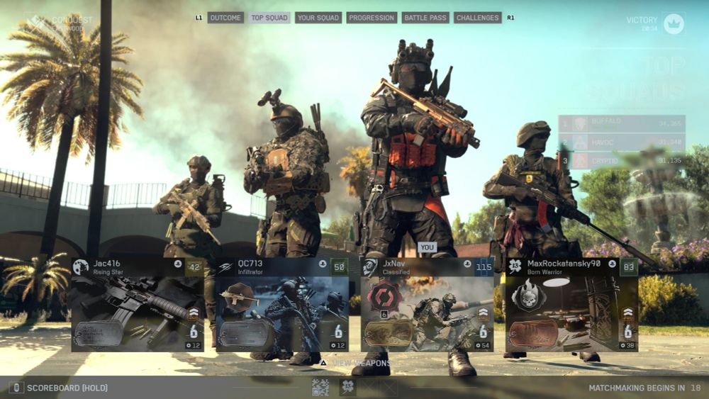 Top Squad: Jac416, QC713, JxNav and MaxRockatansky90