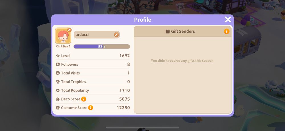 BTS in the Seom gamer profile, nicknamed is arducci. 