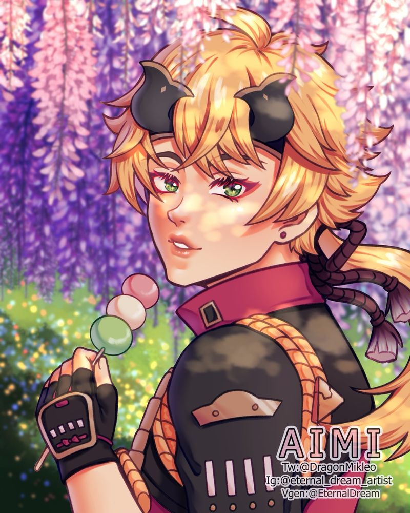 Fanart Illustratrion of the character Thoma, from the videogame Genshin Impact