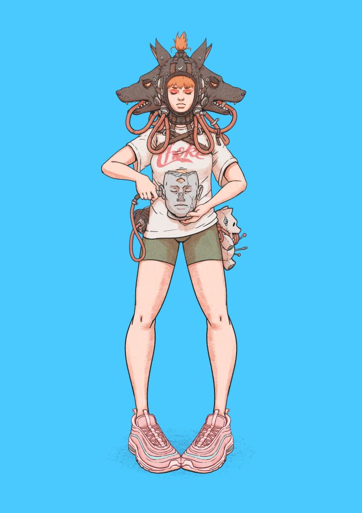 Psychic Girl illustration drawing